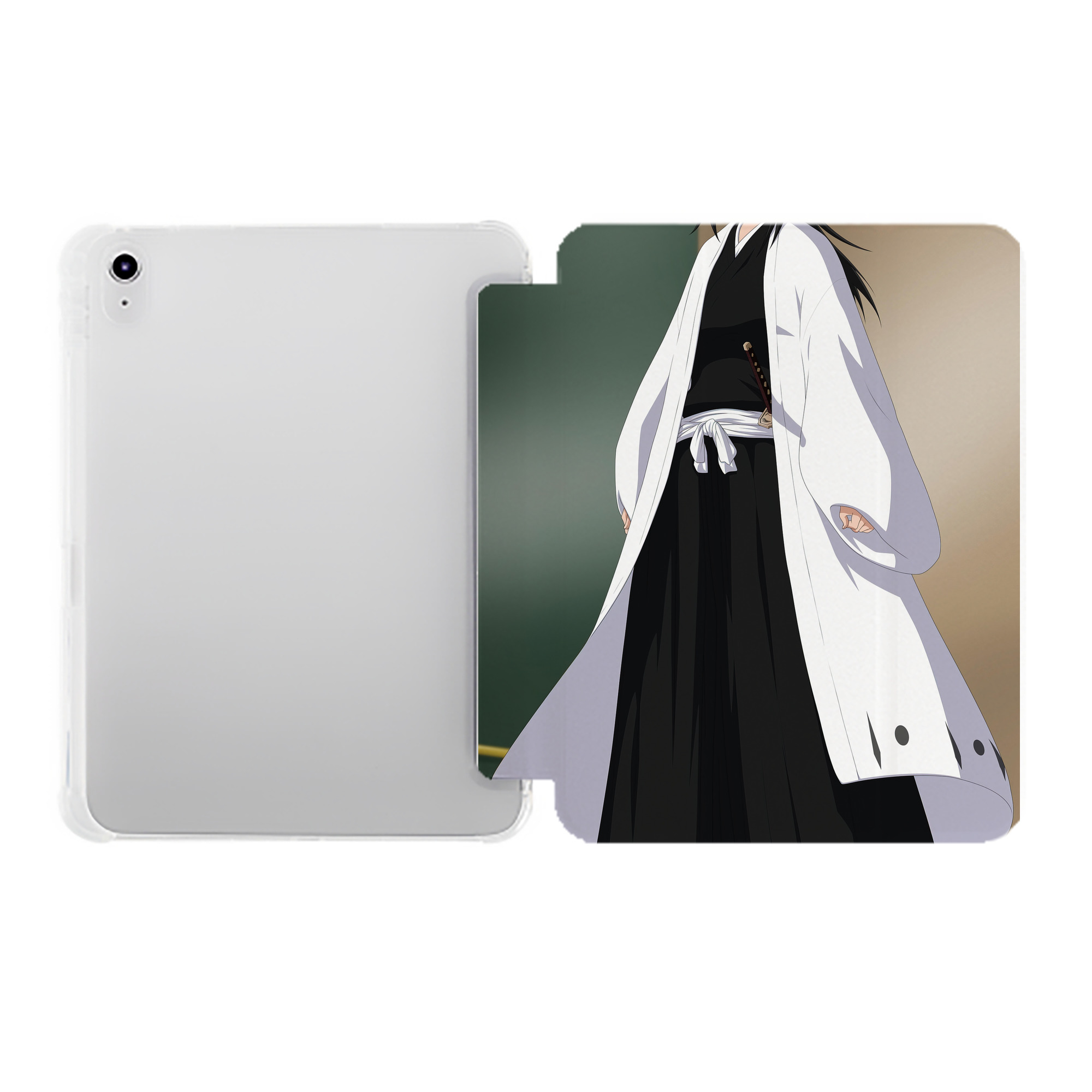 （画像用） ブリーチ BLEACH IPad ケース ペン収納付き 三つ折りスタンド PUレザー×シリコン 対応機種9.5/10.5/10.9インチ